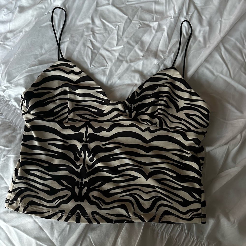 Bershka zebra tank